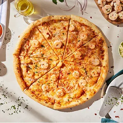 Pizza de Camarones