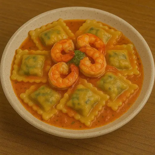 [PAS004] Raviolis en Salsa de Camarones Camarón